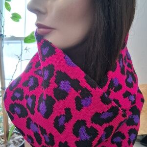 Aeropostale Purple and Pink Knit Scarf